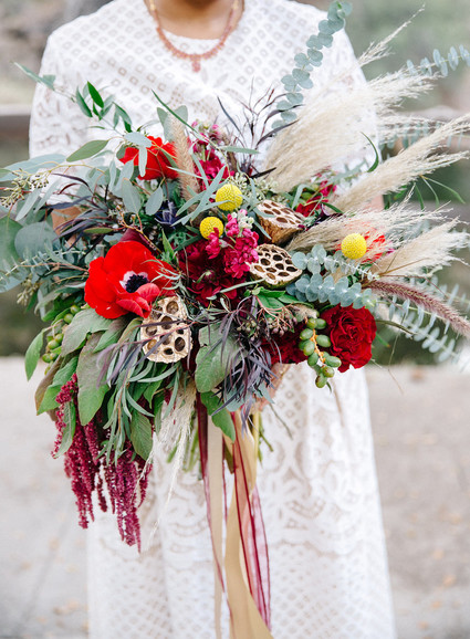 Winter bridal bouquet