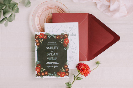 Autumn wedding invitations