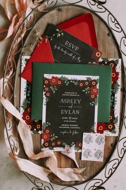 Autumn wedding invitations