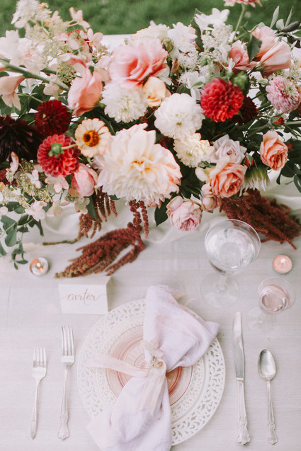 Autumn berry and blush wedding inspiration