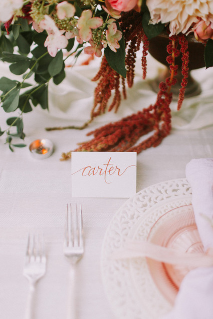 Autumn berry and blush wedding inspiration