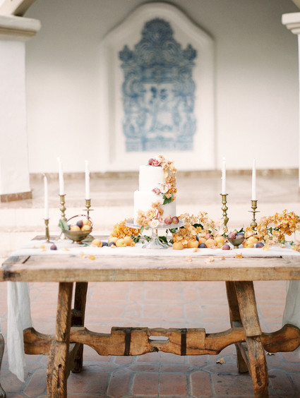 Fall wedding cake