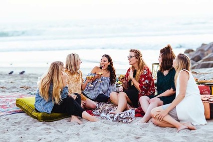 beachside fall picnic Inspiration
