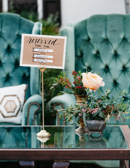 California chic garden wedding