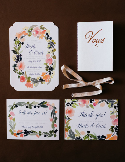 Garden wedding invitation