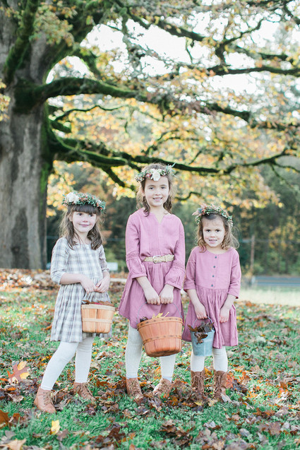 Fall flower girls