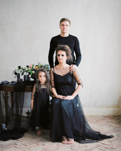 Romantic gothic family photos