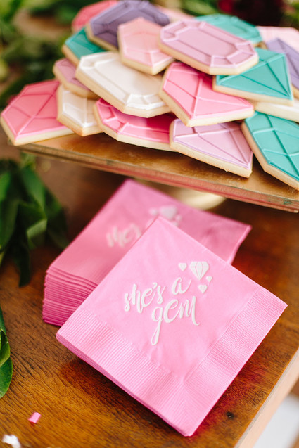 Gem inspired pink 1st birthday