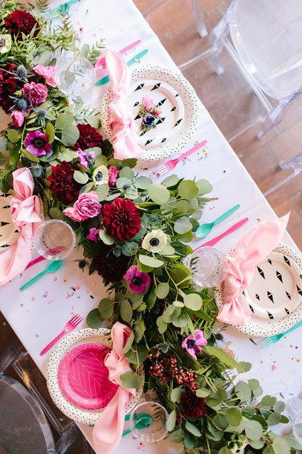 Gem inspired pink 1st birthday Inspiration