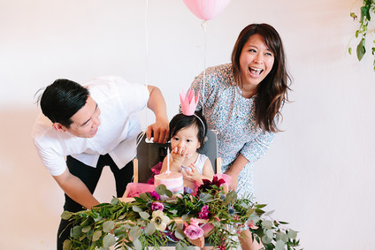 Gem inspired pink 1st birthday