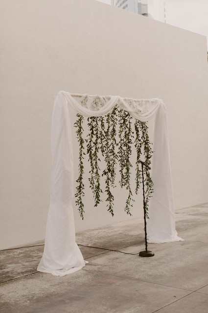 Modern wedding arbor