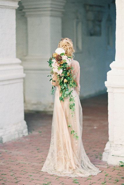 Scarlet and blush bridal inspiration