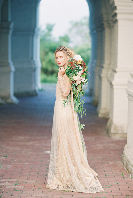 Scarlet and blush bridal inspiration Inspiration