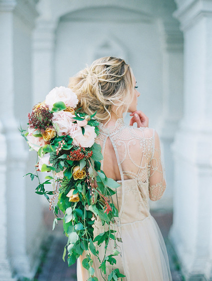 Scarlet and blush bridal inspiration