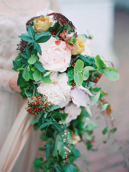 Scarlet and blush bridal inspiration