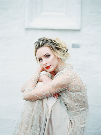 Scarlet and blush bridal inspiration