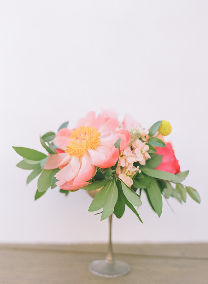 Peony cerenterpiece
