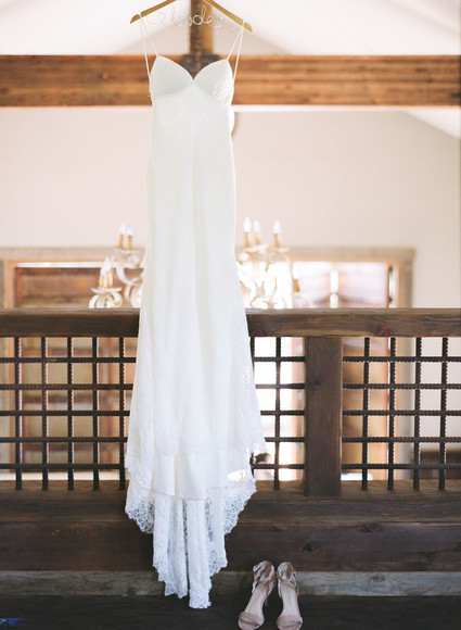 Open back wedding dress