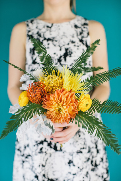 Tropical floral bouquet