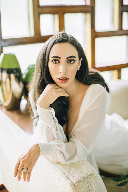 Mid century modern home wedding