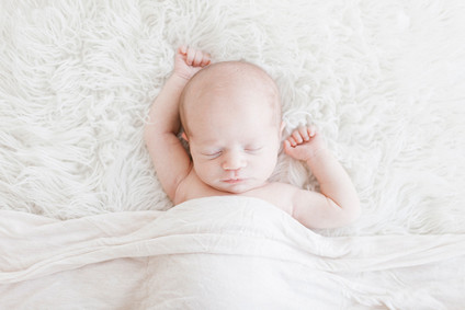 All white newborn photos