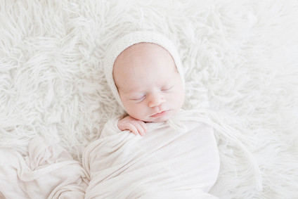 All white newborn photos