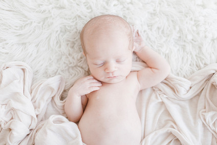 All white newborn photos