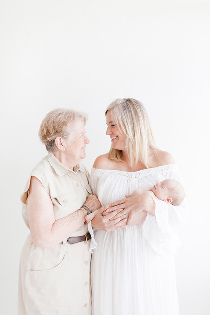 All white newborn photos