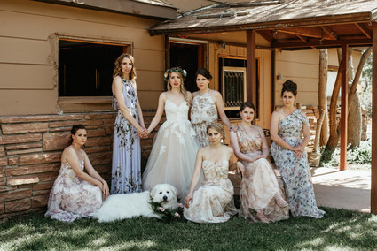Floral bridesmaid dresses