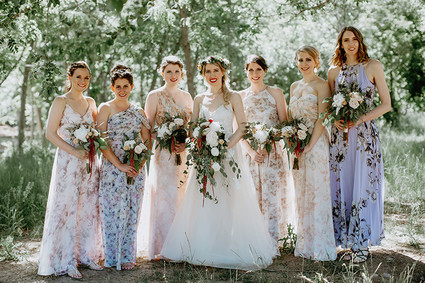 Floral bridesmaid dresses