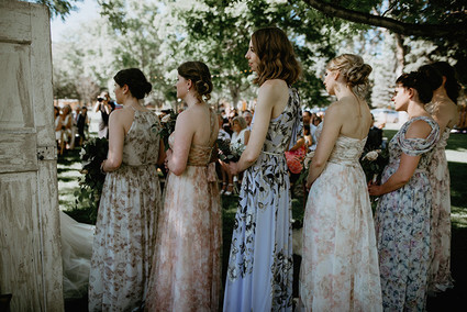 Floral bridesmaid dresses