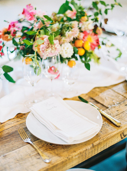 Summer wedding decor