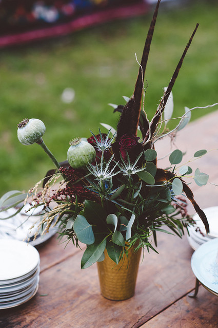 Bohemian wedding decor
