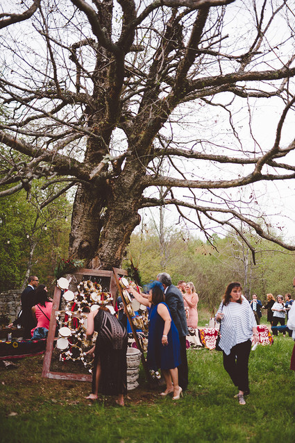 Tamborine escort cards Inspiration