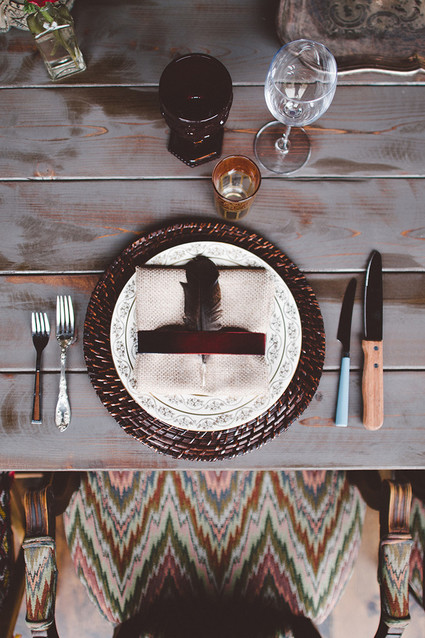 Boho barn wedding