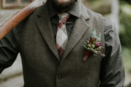 Lumberjack themed wedding