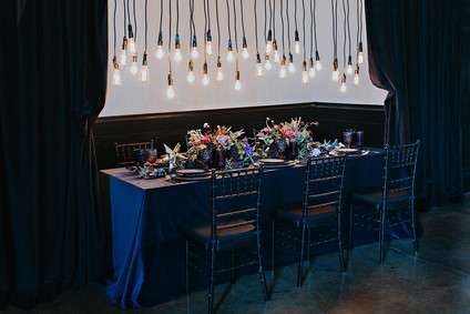Moody blue wedding inspiration