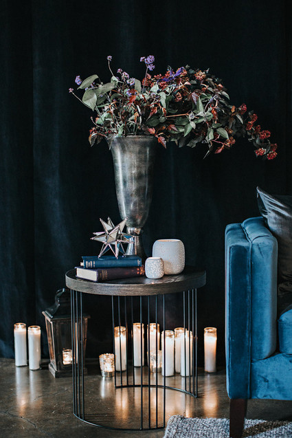 Moody blue wedding inspiration