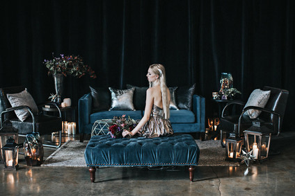 Moody blue wedding inspiration