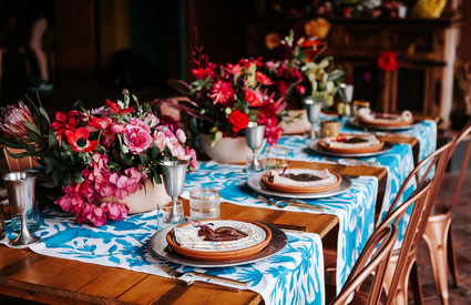 Colorful day of the dead party