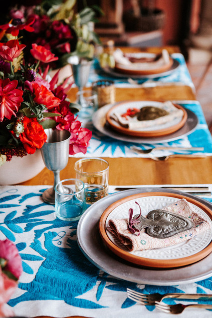 Colorful day of the dead party