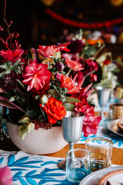 Colorful day of the dead party