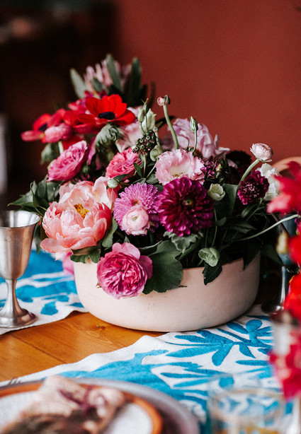 Colorful day of the dead party