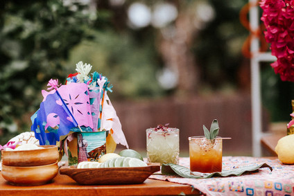 Colorful day of the dead party