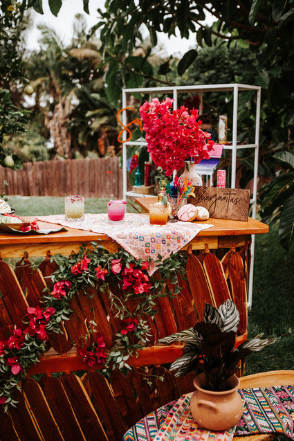 Colorful day of the dead party