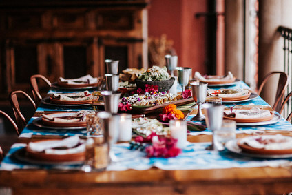 Colorful day of the dead party