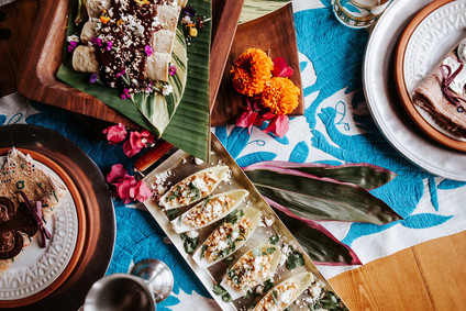 Colorful day of the dead party