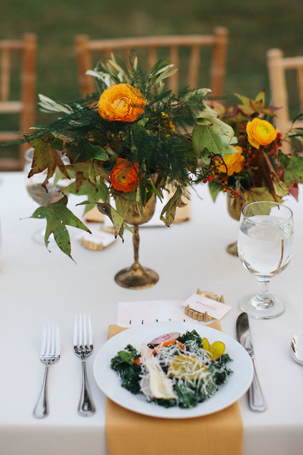 Fall wedding decor