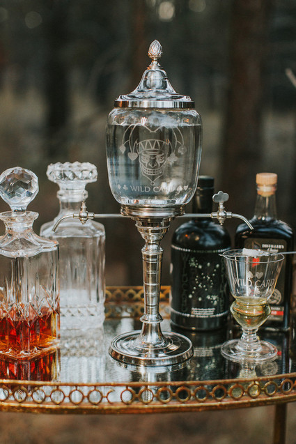 Vintage bar cart