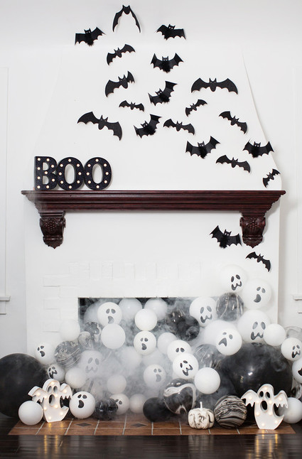 Black and white halloween party